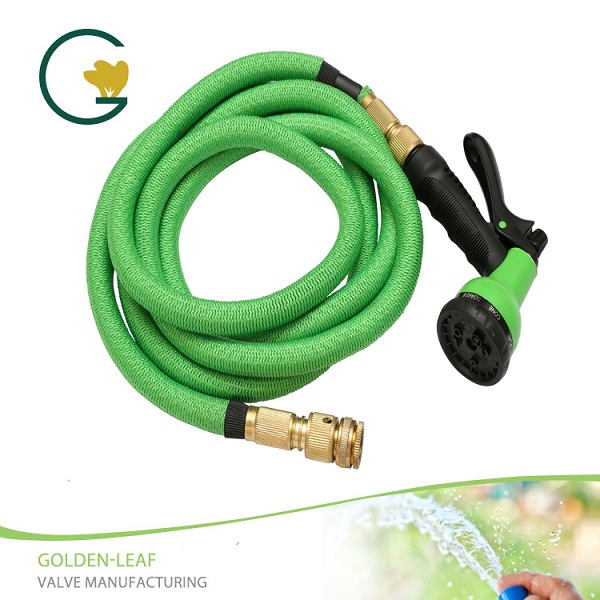 28FT Hose Sprae Uisce Nozzle Expandable Solúbtha Ghairdín Glas