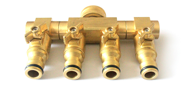 Duty Prás 4 Way Hose Manifold Hose Pipe Adapter